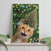Cat Christmas Tree Canvas Wall Art Xmas Holiday Patterns - Wonder Print Shop
