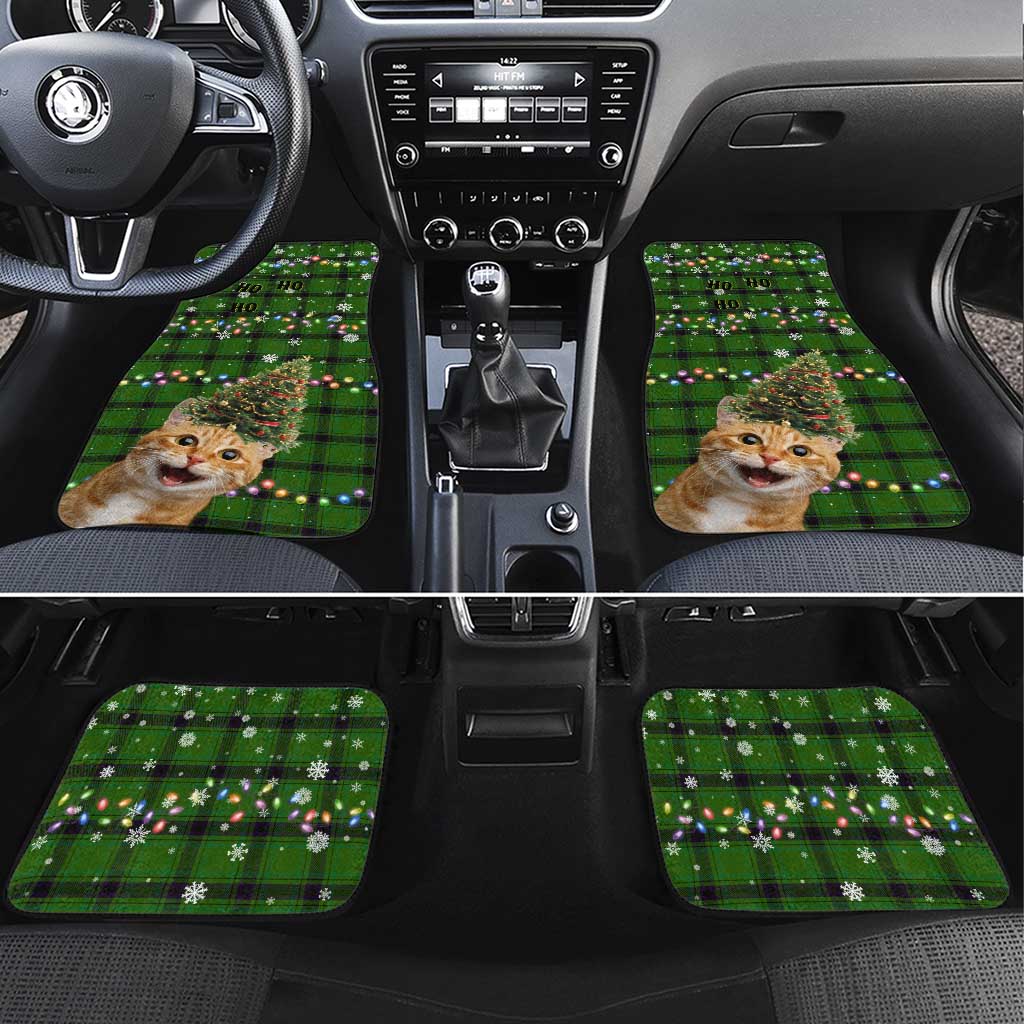 Cat Christmas Tree Car Mats Xmas Holiday Patterns - Wonder Print Shop