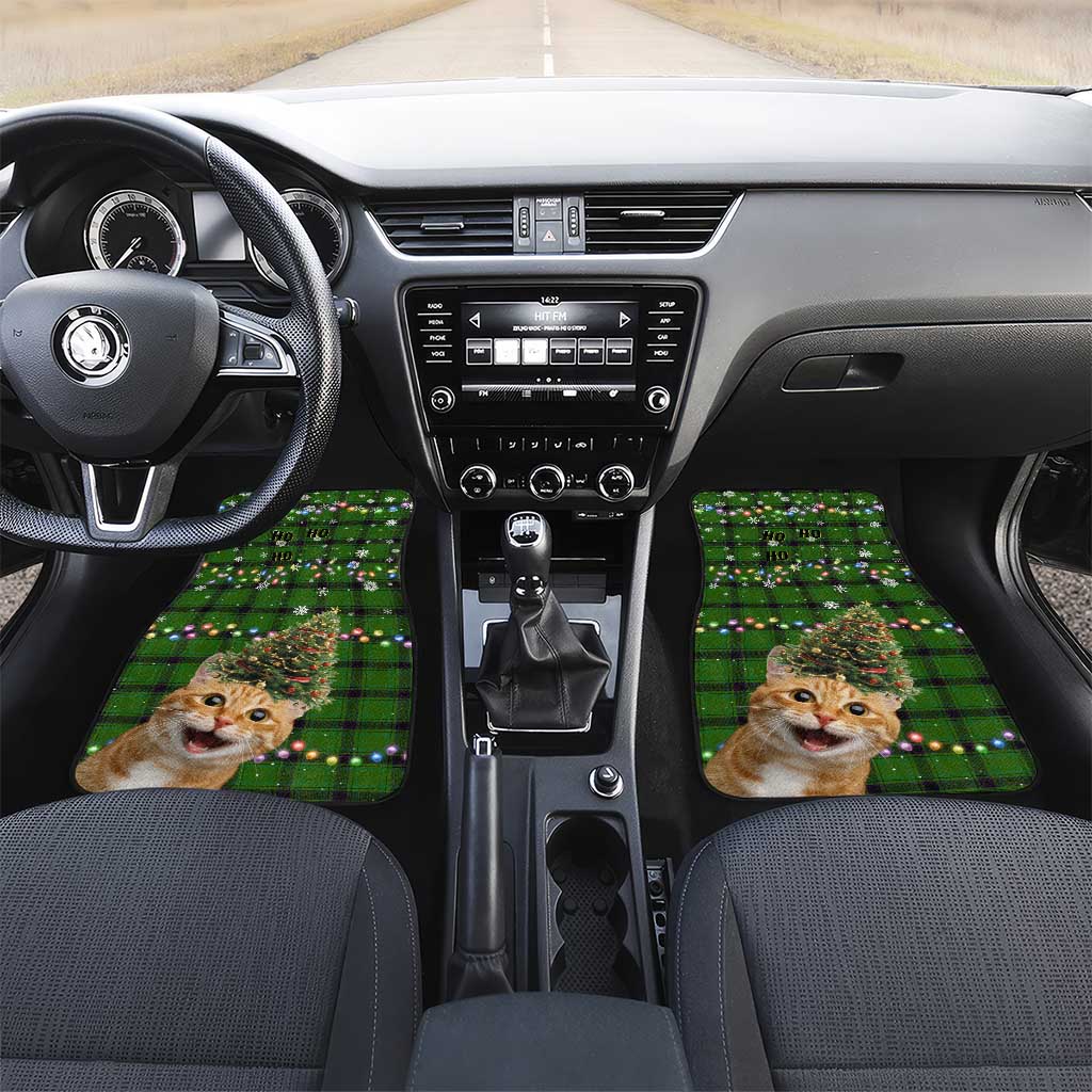 Cat Christmas Tree Car Mats Xmas Holiday Patterns - Wonder Print Shop