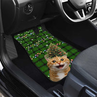 Cat Christmas Tree Car Mats Xmas Holiday Patterns - Wonder Print Shop