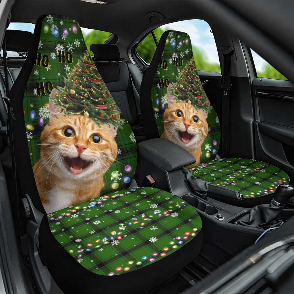 Cat Christmas Tree Car Seat Cover Xmas Holiday Patterns - Wonder Print Shop