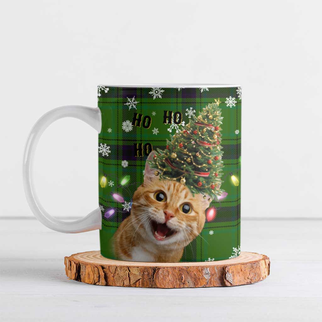 Cat Christmas Tree Ceramic Mug Xmas Holiday Patterns - Wonder Print Shop
