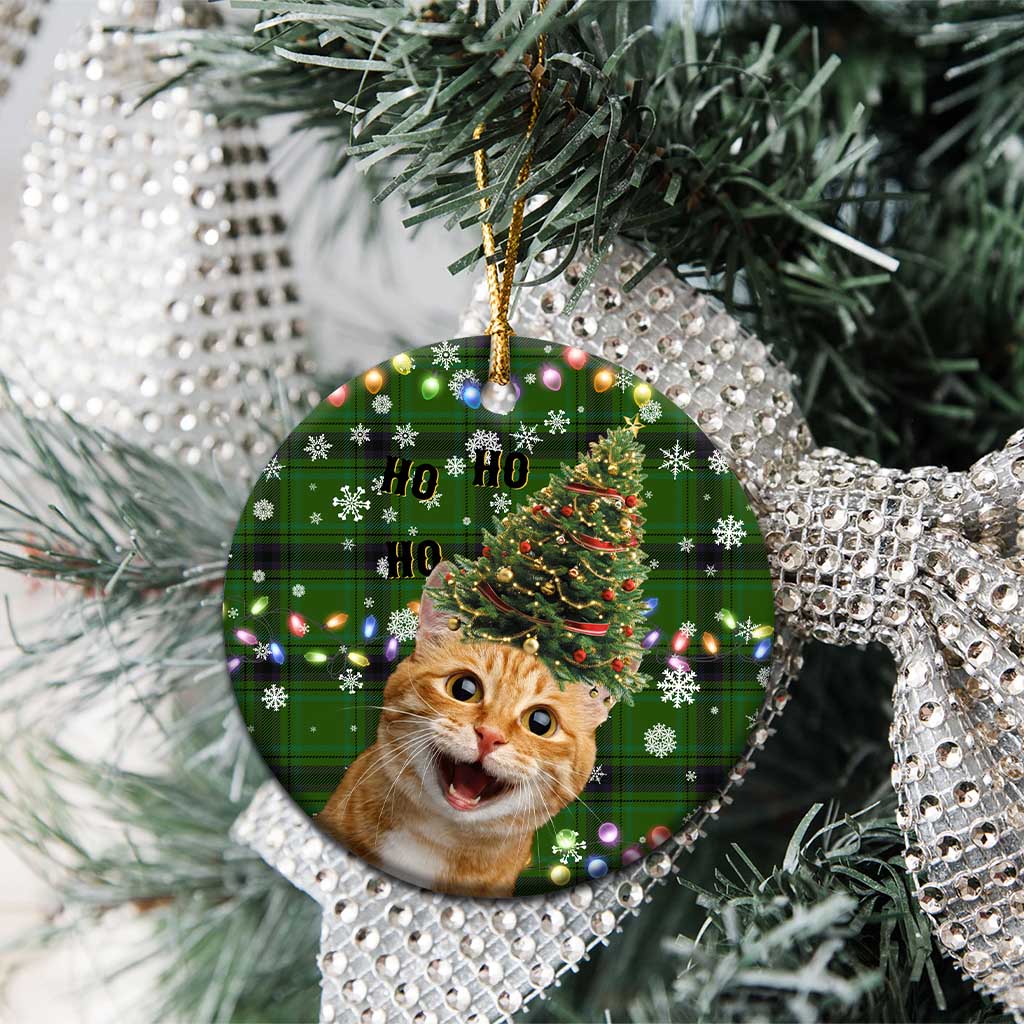 Cat Christmas Tree Ceramic Ornament Xmas Holiday Patterns - Wonder Print Shop