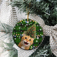 Cat Christmas Tree Ceramic Ornament Xmas Holiday Patterns - Wonder Print Shop