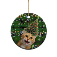 Cat Christmas Tree Ceramic Ornament Xmas Holiday Patterns - Wonder Print Shop
