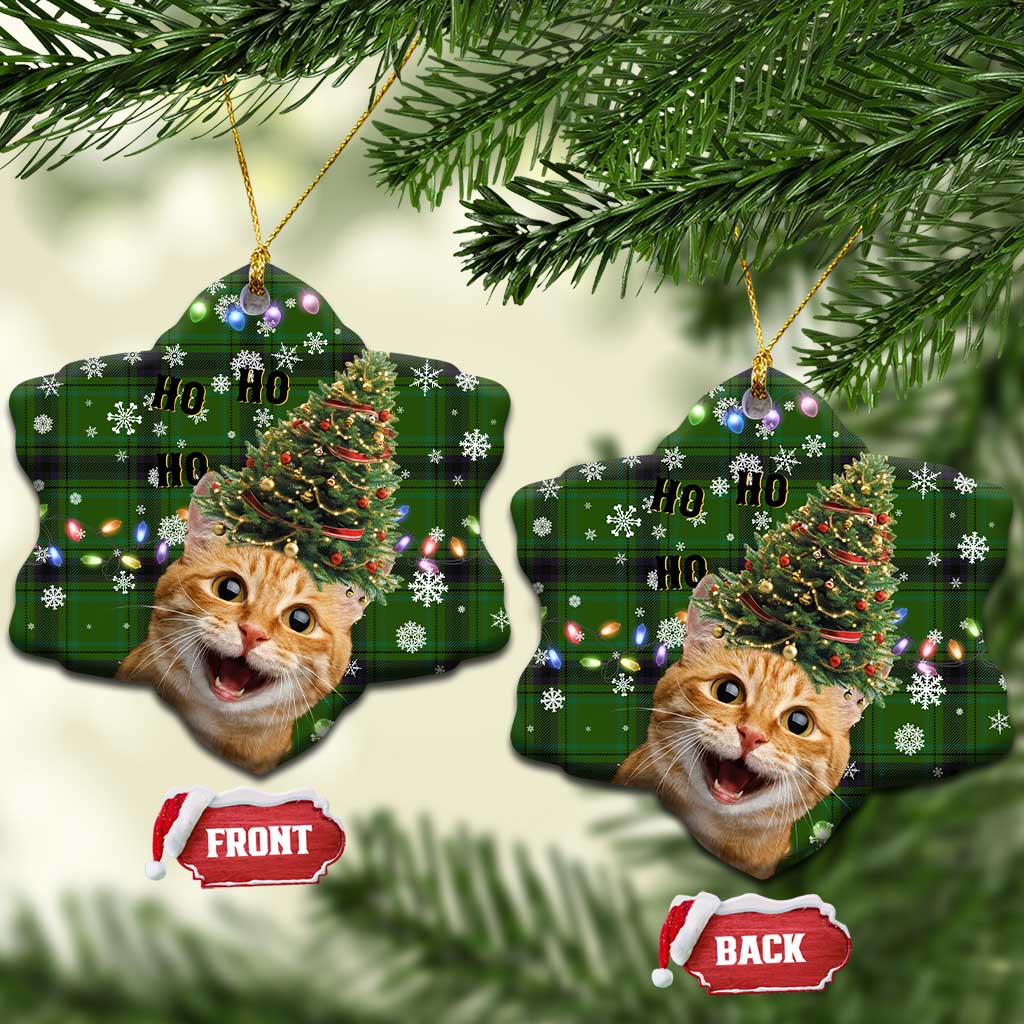 Cat Christmas Tree Ceramic Ornament Xmas Holiday Patterns - Wonder Print Shop