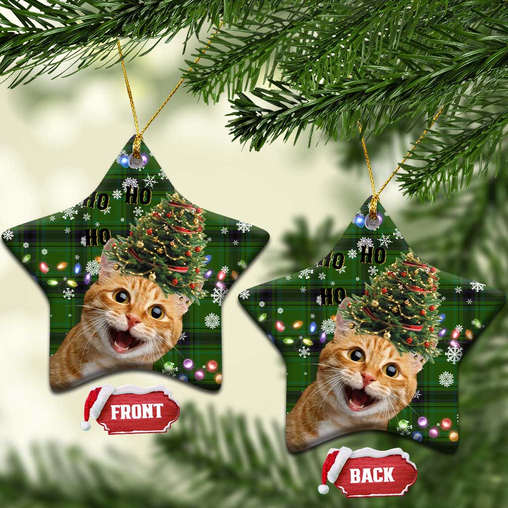 Cat Christmas Tree Ceramic Ornament Xmas Holiday Patterns - Wonder Print Shop