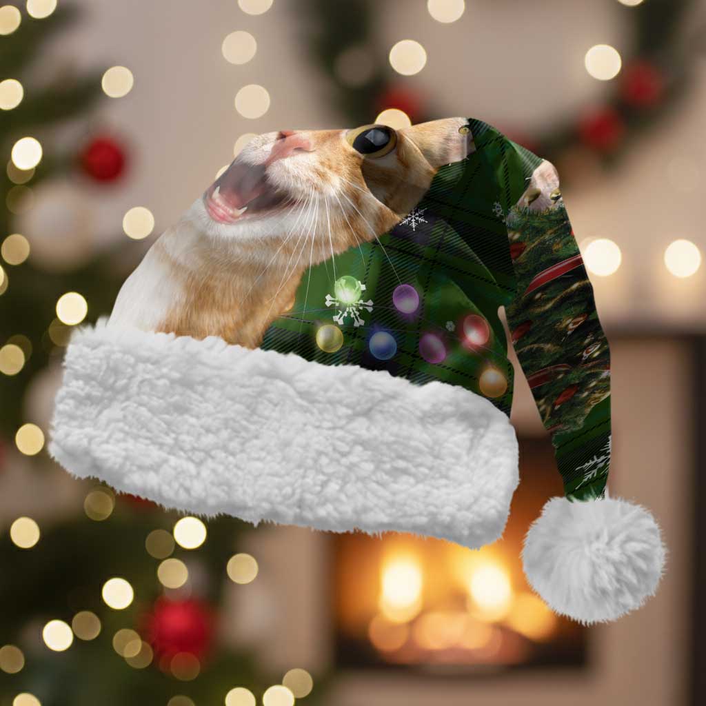 Cat Christmas Tree Christmas Santa Hat Xmas Holiday Patterns - Wonder Print Shop