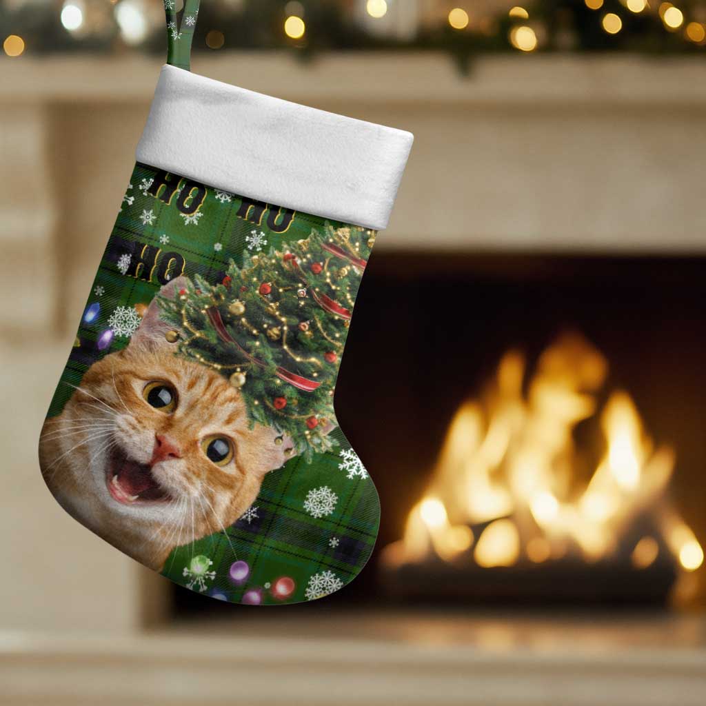 Cat Christmas Tree Christmas Stocking Xmas Holiday Patterns - Wonder Print Shop