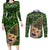 Cat Christmas Tree Couples Matching Long Sleeve Bodycon Dress and Long Sleeve Button Shirt Xmas Holiday Patterns - Wonder Print Shop