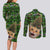 Cat Christmas Tree Couples Matching Long Sleeve Bodycon Dress and Long Sleeve Button Shirt Xmas Holiday Patterns - Wonder Print Shop
