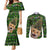 Cat Christmas Tree Couples Matching Mermaid Dress and Long Sleeve Button Shirt Xmas Holiday Patterns - Wonder Print Shop