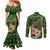 Cat Christmas Tree Couples Matching Mermaid Dress and Long Sleeve Button Shirt Xmas Holiday Patterns - Wonder Print Shop