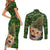 Cat Christmas Tree Couples Matching Short Sleeve Bodycon Dress and Long Sleeve Button Shirt Xmas Holiday Patterns - Wonder Print Shop