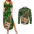 Cat Christmas Tree Couples Matching Summer Maxi Dress and Long Sleeve Button Shirt Xmas Holiday Patterns - Wonder Print Shop