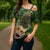 Cat Christmas Tree Cross Shoulder Shirt Xmas Holiday Patterns - Wonder Print Shop
