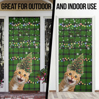 Cat Christmas Tree Door Cover Xmas Holiday Patterns - Wonder Print Shop