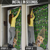 Cat Christmas Tree Door Cover Xmas Holiday Patterns - Wonder Print Shop