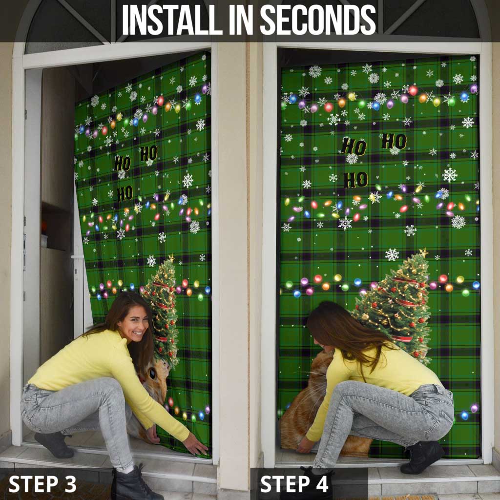 Cat Christmas Tree Door Cover Xmas Holiday Patterns - Wonder Print Shop