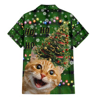 Cat Christmas Tree Family Matching Mermaid Dress and Hawaiian Shirt Xmas Holiday Patterns - Wonder Print Shop