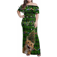 Cat Christmas Tree Family Matching Off Shoulder Maxi Dress and Hawaiian Shirt Xmas Holiday Patterns - Wonder Print Shop