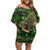 Cat Christmas Tree Family Matching Off Shoulder Short Dress and Hawaiian Shirt Xmas Holiday Patterns - Wonder Print Shop