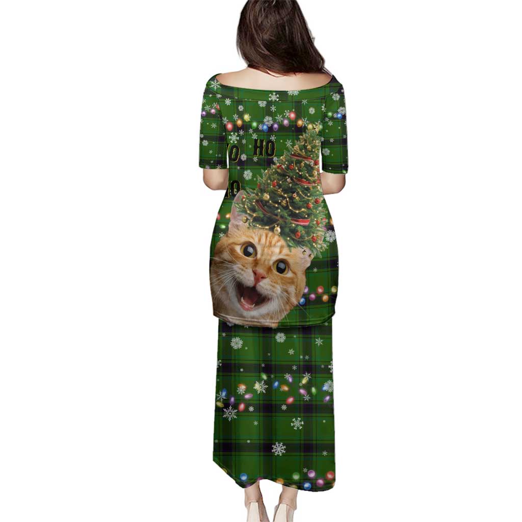 Cat Christmas Tree Family Matching Puletasi and Hawaiian Shirt Xmas Holiday Patterns - Wonder Print Shop