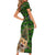 Cat Christmas Tree Family Matching Short Sleeve Bodycon Dress and Hawaiian Shirt Xmas Holiday Patterns - Wonder Print Shop