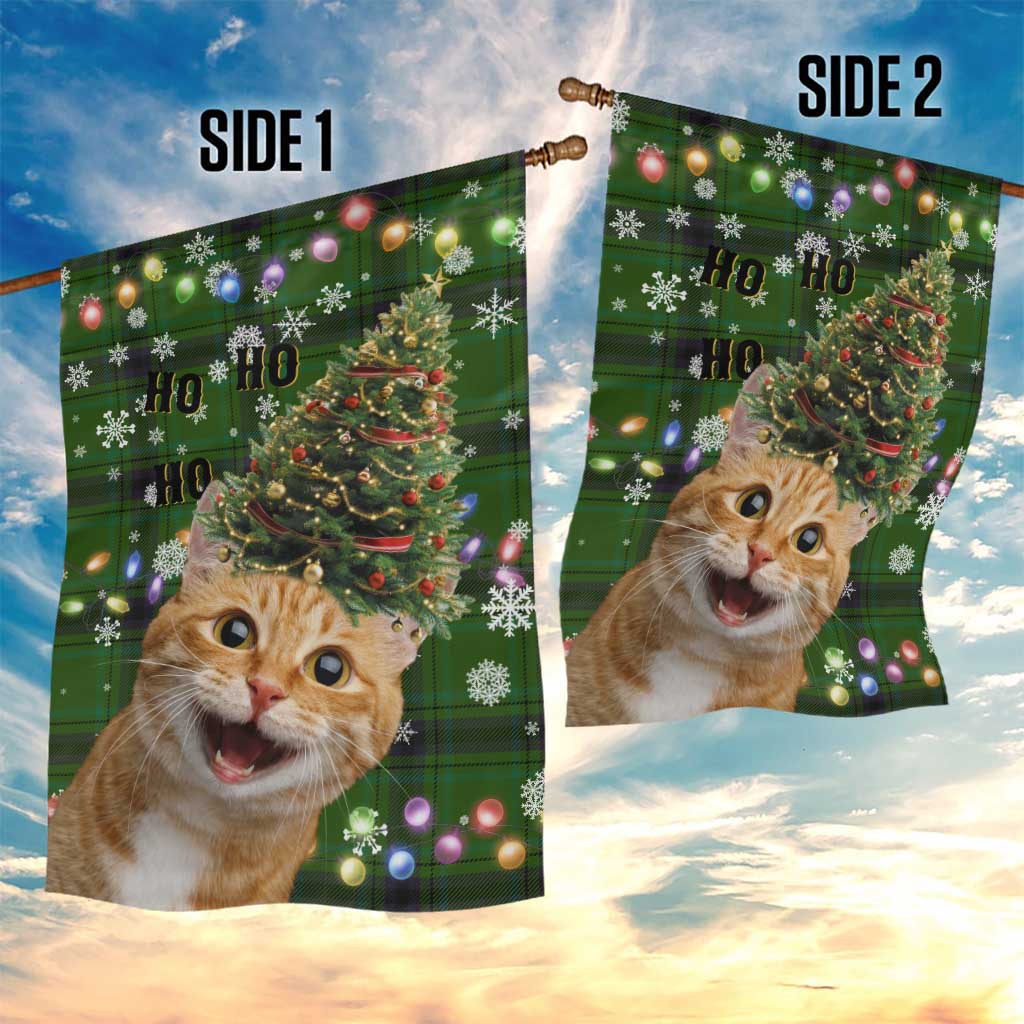 Cat Christmas Tree Garden Flag Xmas Holiday Patterns - Wonder Print Shop