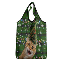 Cat Christmas Tree Grocery Bag Xmas Holiday Patterns - Wonder Print Shop