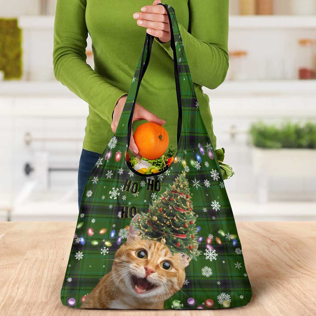 Cat Christmas Tree Grocery Bag Xmas Holiday Patterns - Wonder Print Shop