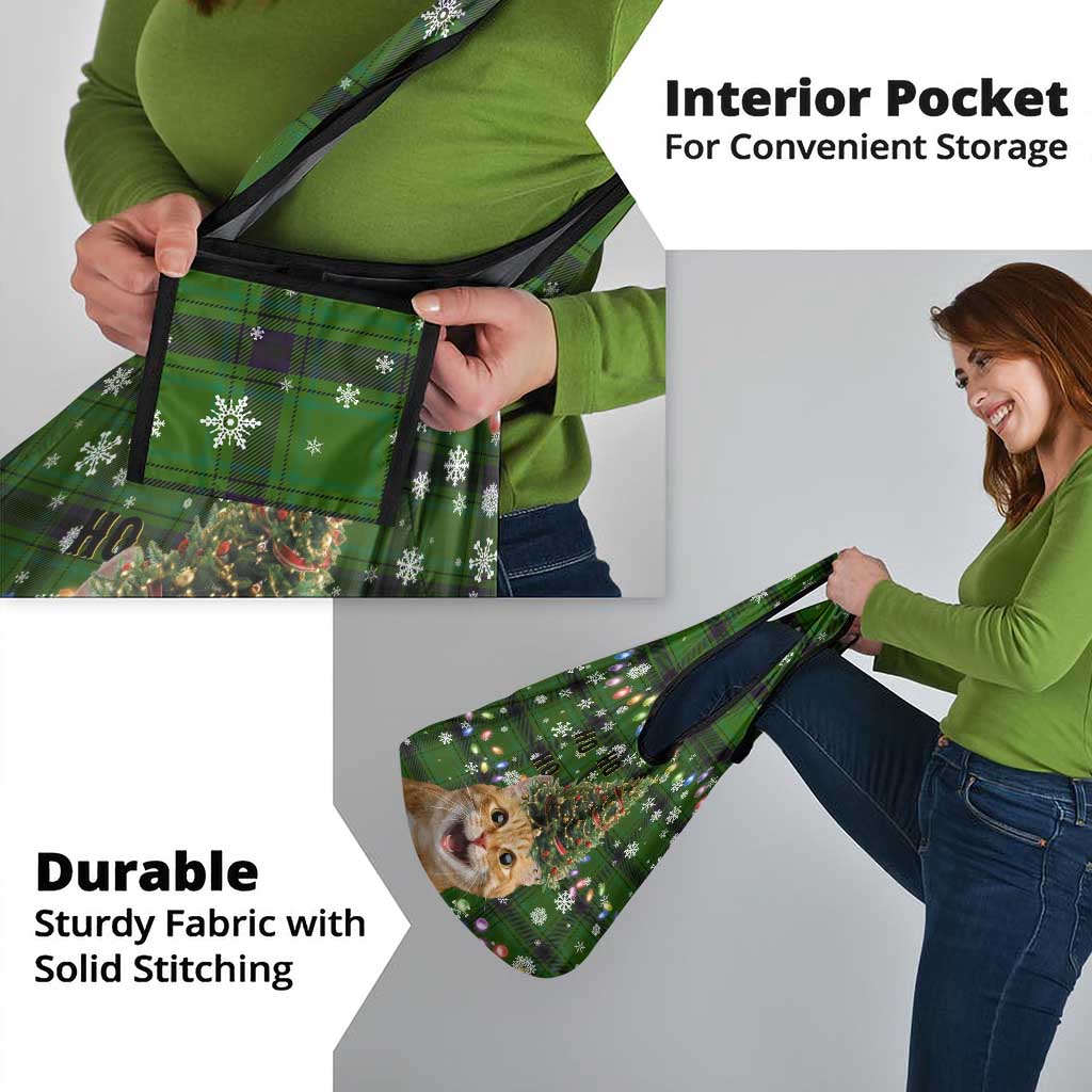 Cat Christmas Tree Grocery Bag Xmas Holiday Patterns - Wonder Print Shop