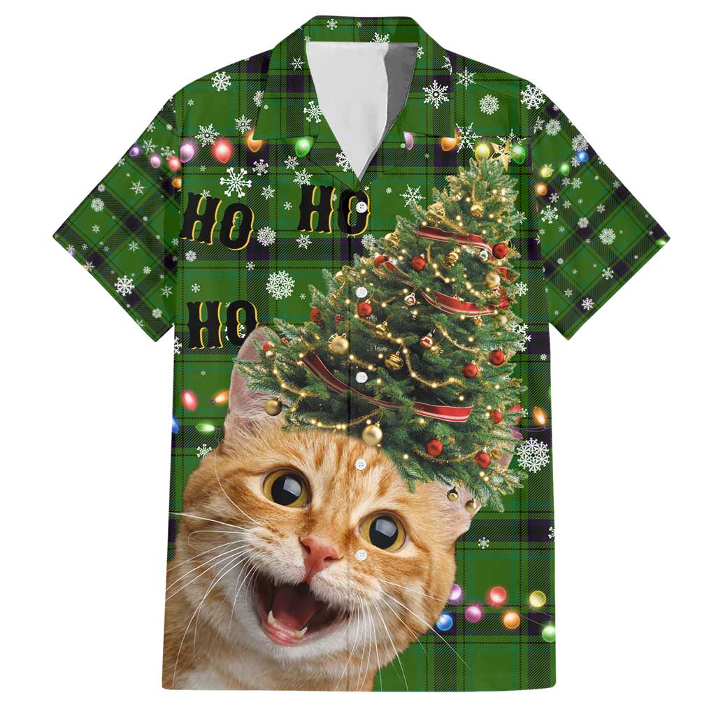 Cat Christmas Tree Hawaiian Shirt Xmas Holiday Patterns - Wonder Print Shop