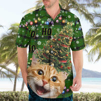 Cat Christmas Tree Hawaiian Shirt Xmas Holiday Patterns - Wonder Print Shop