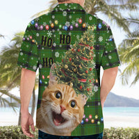 Cat Christmas Tree Hawaiian Shirt Xmas Holiday Patterns - Wonder Print Shop