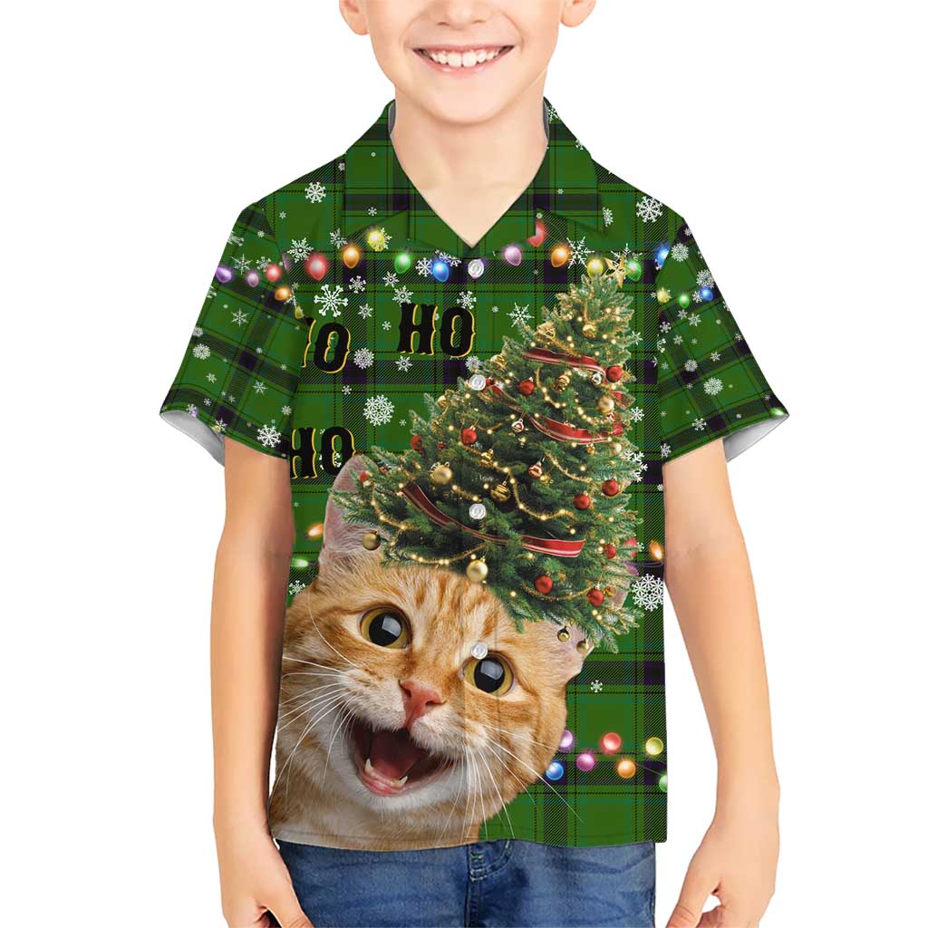 Cat Christmas Tree Hawaiian Shirt Xmas Holiday Patterns - Wonder Print Shop