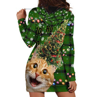 Cat Christmas Tree Hoodie Dress Xmas Holiday Patterns - Wonder Print Shop