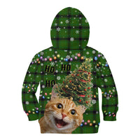 Cat Christmas Tree Kid Hoodie Xmas Holiday Patterns - Wonder Print Shop