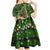 Cat Christmas Tree Kid Short Sleeve Dress Xmas Holiday Patterns - Wonder Print Shop