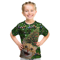 Cat Christmas Tree Kid T Shirt Xmas Holiday Patterns - Wonder Print Shop