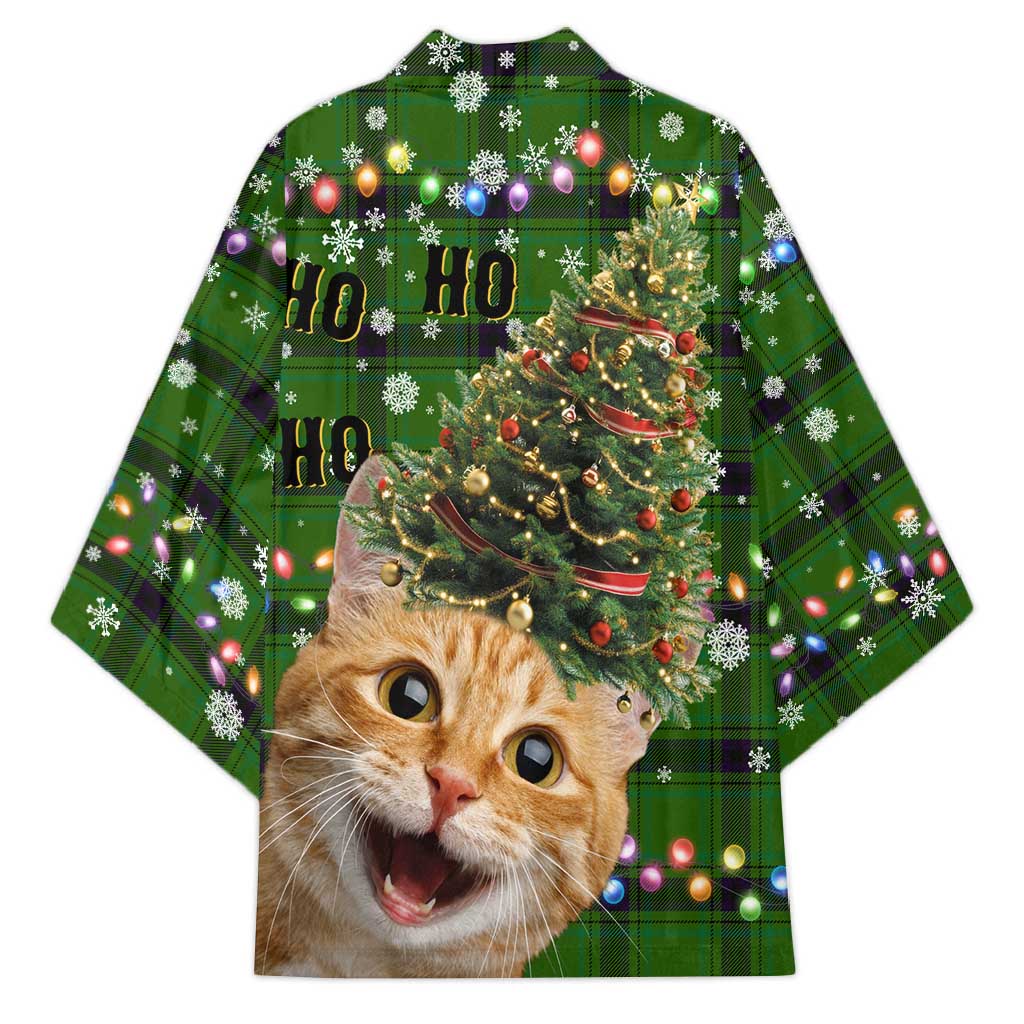 Cat Christmas Tree Kimono Xmas Holiday Patterns - Wonder Print Shop