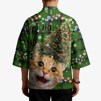 Cat Christmas Tree Kimono Xmas Holiday Patterns - Wonder Print Shop