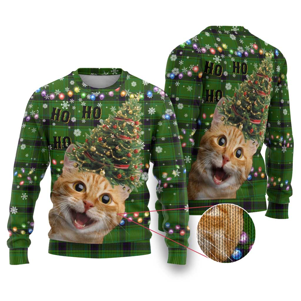 Cat Christmas Tree Ugly Christmas Sweater Xmas Holiday Patterns - Wonder Print Shop