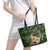 Cat Christmas Tree Leather Tote Bag Xmas Holiday Patterns - Wonder Print Shop