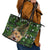 Cat Christmas Tree Leather Tote Bag Xmas Holiday Patterns - Wonder Print Shop