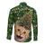 Cat Christmas Tree Long Sleeve Button Shirt Xmas Holiday Patterns - Wonder Print Shop