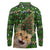 Cat Christmas Tree Long Sleeve Polo Shirt Xmas Holiday Patterns - Wonder Print Shop
