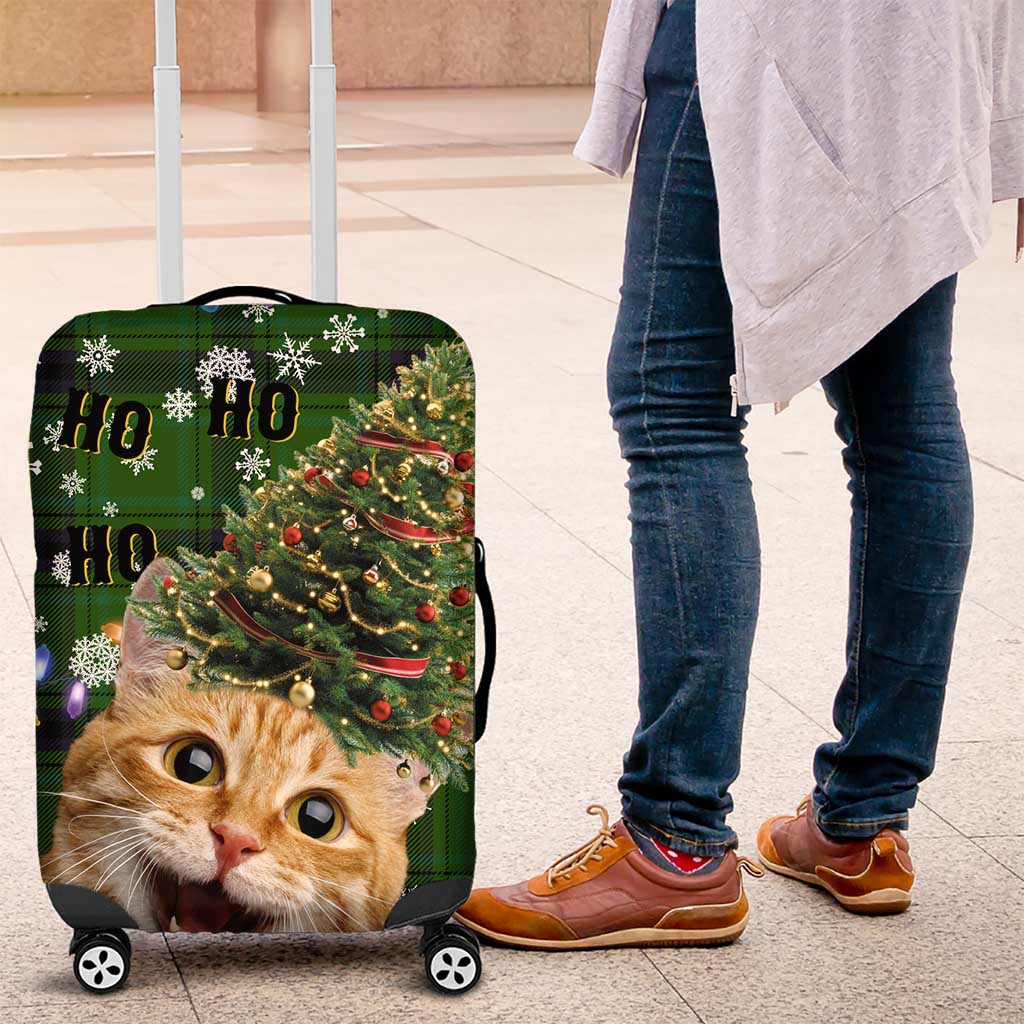 Cat Christmas Tree Luggage Cover Xmas Holiday Patterns - Wonder Print Shop