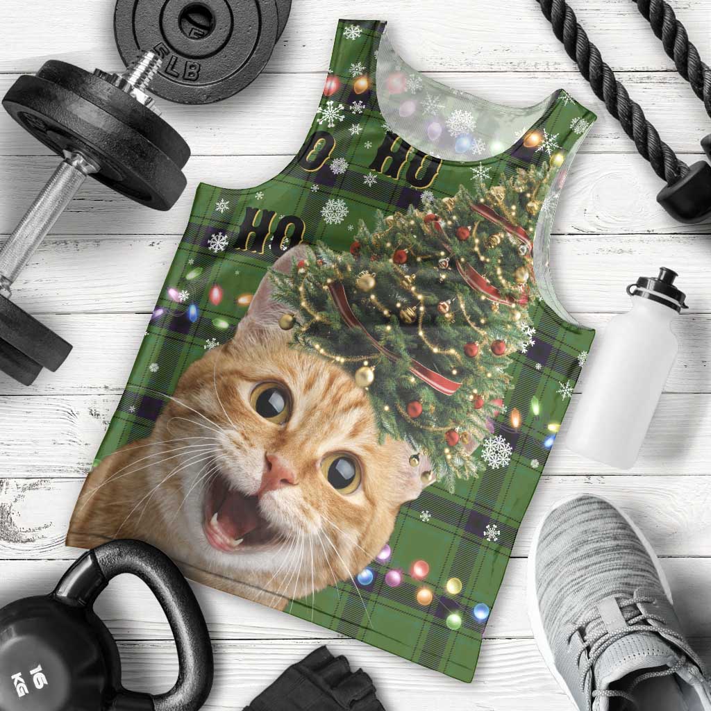 Cat Christmas Tree Men Tank Top Xmas Holiday Patterns - Wonder Print Shop