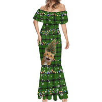 Cat Christmas Tree Mermaid Dress Xmas Holiday Patterns - Wonder Print Shop